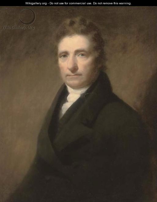 Portrait of James Tait (1762-1834), bust-length, in a black coat and white stock - John Syme