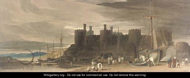 Conway Castle, Caernarvonshire, Wales - John Varley
