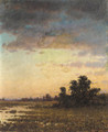 Landscape--Sunset - John Joseph Enneking