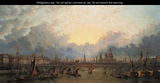 View of Waterloo Bridge - John Macvicar Anderson