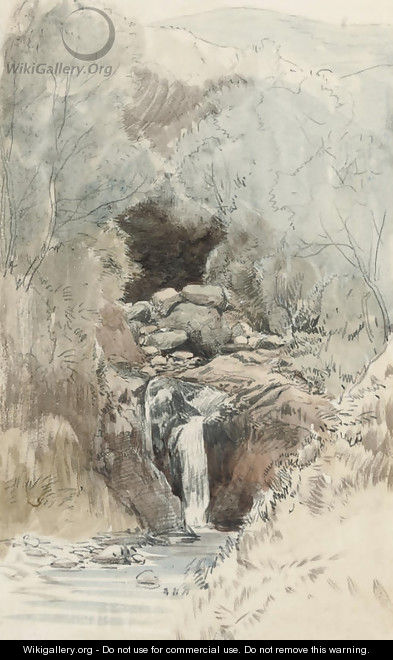 A moorland waterfall, Devon - John Middleton