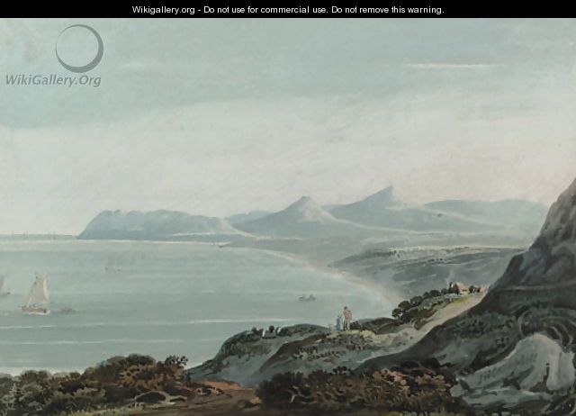 View of Killiney Bay, Bray Head and the mountains of Co. Wicklow from the Hill of Dalkey - John Henry Campbell