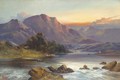 A Highland landscape at sunset - John Henry Boel