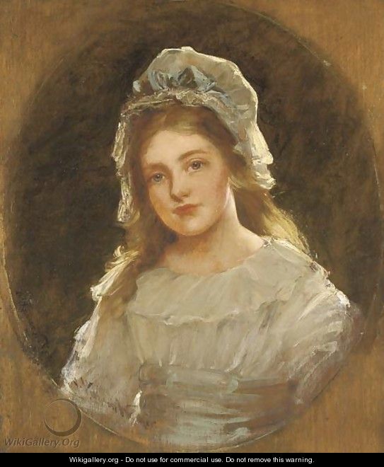 Portrait of a girl, possibly the artist