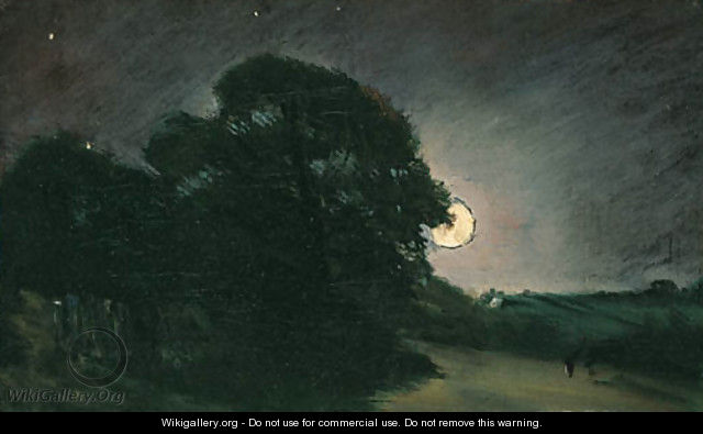The edge of a heath by moonlight - John Constable