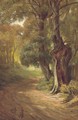 Bunnies on a woodland track - John Fitz Marshall