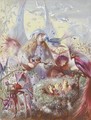 Fairies and a bird's nest - John Anster Fitzgerald