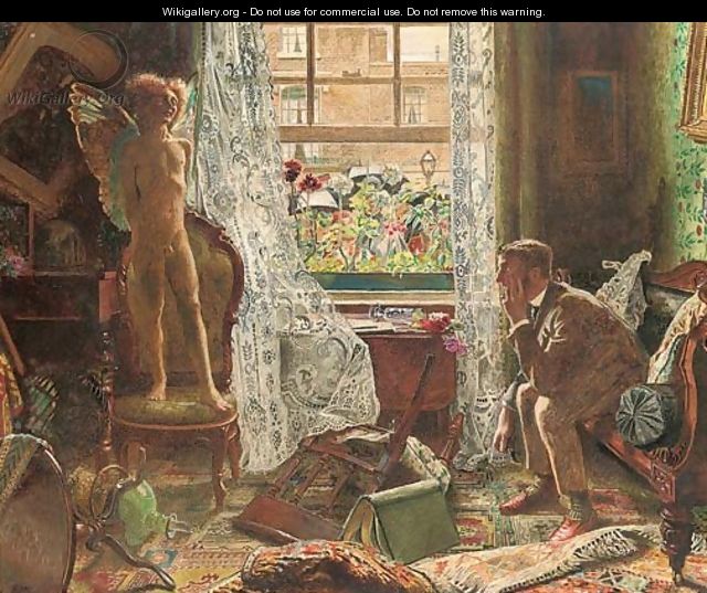 When Love came into the House of the Respectable Citizen - John Byam Liston Shaw