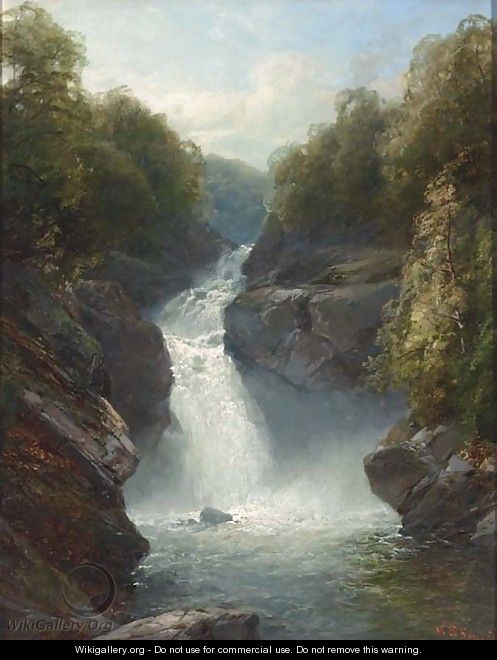 A Welsh waterfall - John Brandon Smith