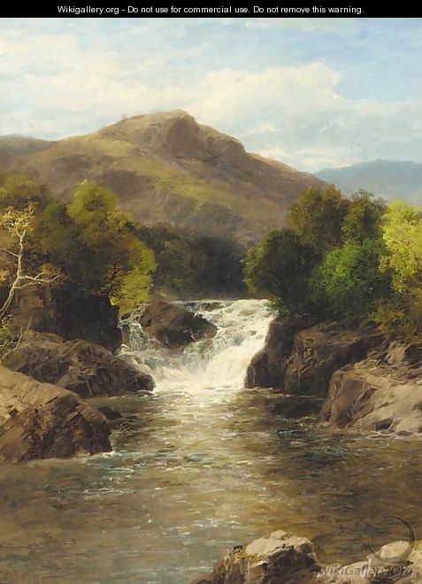 A waterfall in a rocky gorge - John Brandon Smith