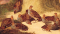 A Covey Of Partridges Beneath A Tree - Joseph Bensted