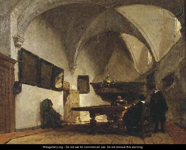 The consistory chamber, Breda - Johannes Bosboom
