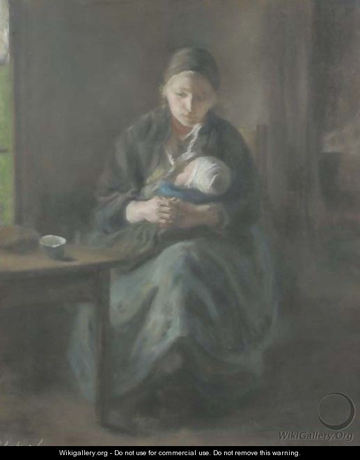 Mother and child - Albert Neuhuys