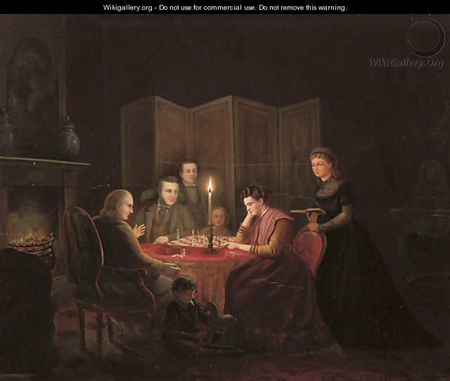 The chess game - Johannes Hermanus Van Heyden