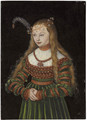 Portrait of Princess Sybille of Cleves, Wife of Johann Friedrich the Magnanimous of Saxony - Lucas The Elder Cranach
