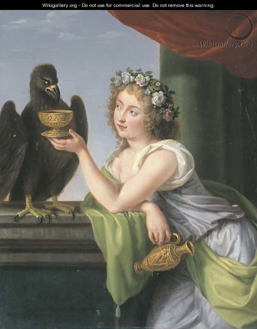 Portrait of a lady as Hebe - Ludwig Guttenbrunn