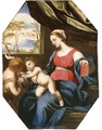 The Madonna and Child with Saint John the Baptist - Ludovico Trasi