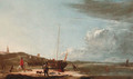 The beach at Scheveningen, with fisherfolk displaying their catch - Ludolf de Jongh