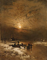 Winter by the river - Ludwig Lanckow