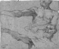 Two studies of a man raising his right arm - Luigi Scaramuccia, Il Perugino