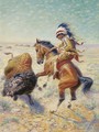 Chief Spotted Tail Shooting Buffalo - Louis Maurer
