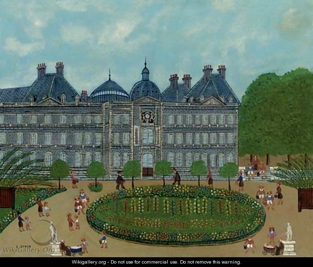 Le jardin du Luxembourg - Louis Vivin