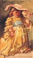 A young Girl holding a Flower - Louisa Anne, Marchioness of Waterford