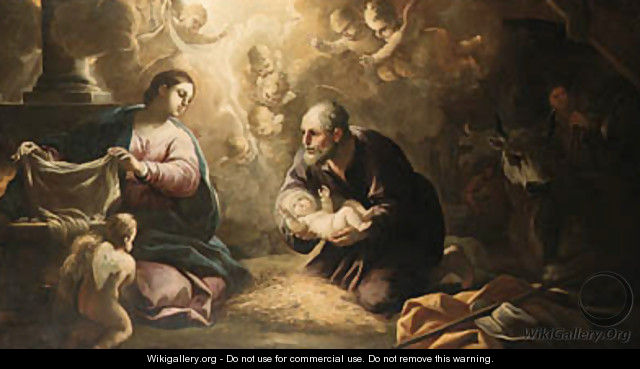 The Nativity - Luca Giordano