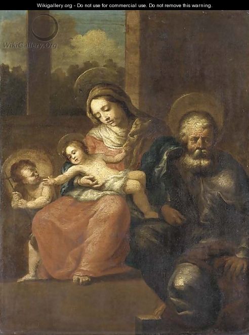 The Holy Family with the Infant Saint John the Baptist - Lombard School