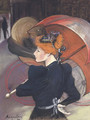 Femme au parapluie - Louis Anquetin