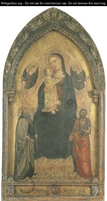 The Madonna and Child enthroned - Bicci Di Lorenzo