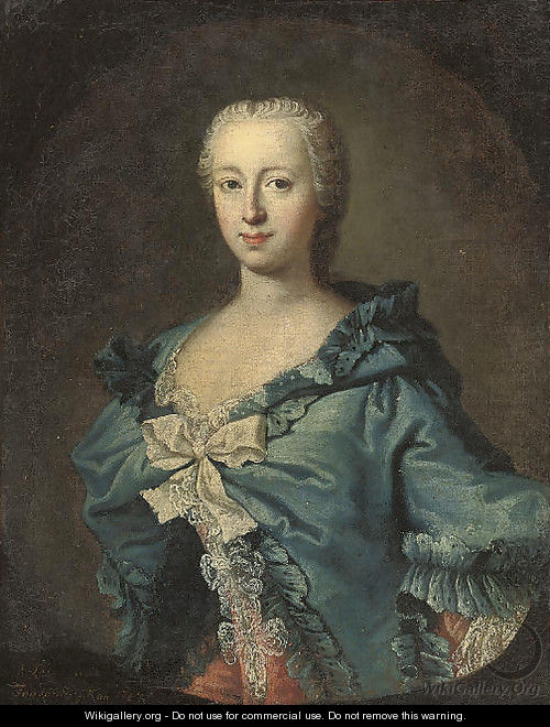 Portrait of Adrienne Lecouvreur - Louis De Fontaine
