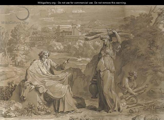 The Prophet Elijah and the Widow of Sarepta - Louis Cheron