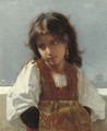 The Italian Girl - Leon-Jean-Basile Perrault