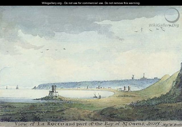 View of La Rocco and part of the Bay of St Ouens, Jersey (illustrated) - Lieutenant Colonel William Booth