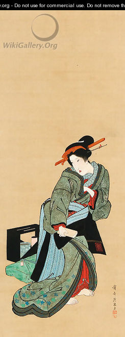 Courtesan Edo period, Bunsei era (1818-30) - Keisai Eisen