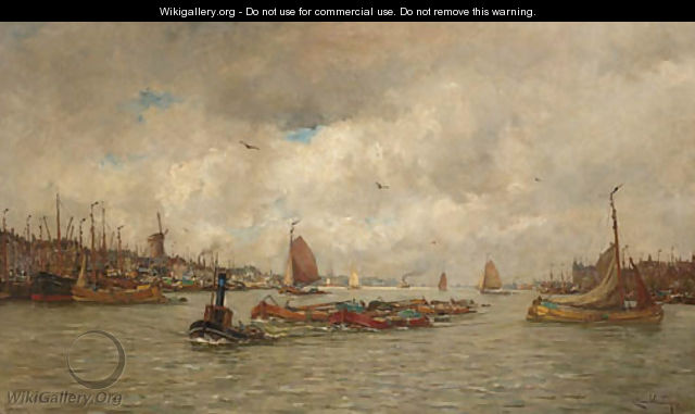Shipping in the harbour, Rotterdam - Kees Van Waning
