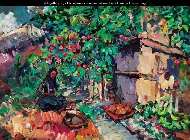 Summer - Apple Harvest - Konstantin Alexeievitch Korovin