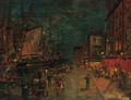 French Harbour-front by Night - Konstantin Alexeievitch Korovin