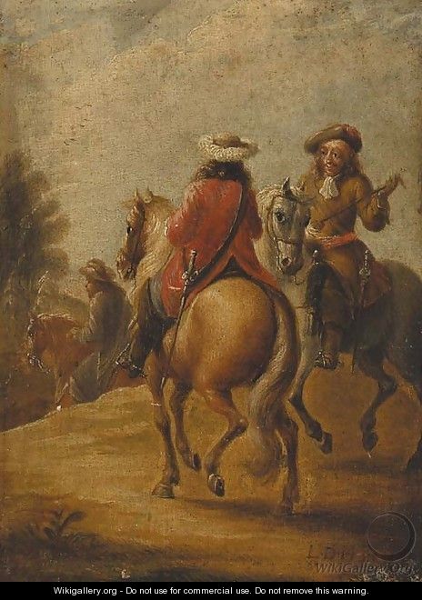Horsemen on the trot - Lambert de Hondt