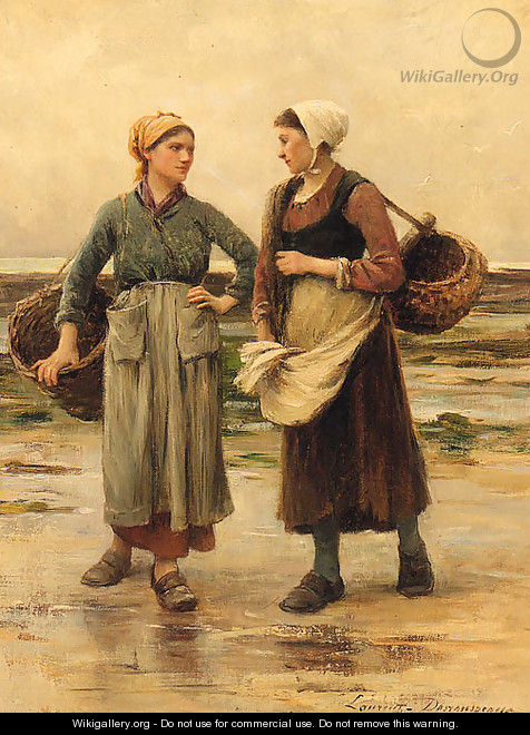Fisher Girls On A Beach - Laurent Senosseaux