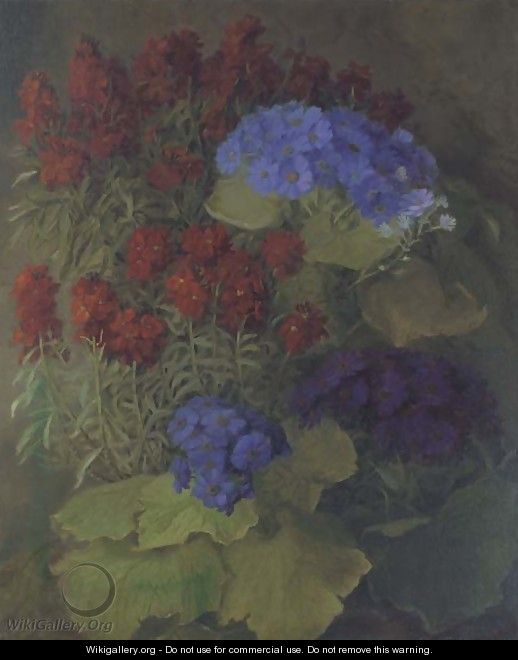 Wallflowers and other summer blooms 2 - Laura Vilhelmine Guldbrandsen