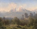 An Alpine landscape - Julius Lange