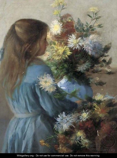 Arranging flowers - Juliette Wytsman