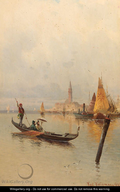 Boating on the Laguna, Venice - Karl Kaufmann