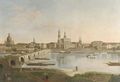 Dresden from the right bank of the Elbe below the August Bridge - Karl Gottfried Traugott Faber