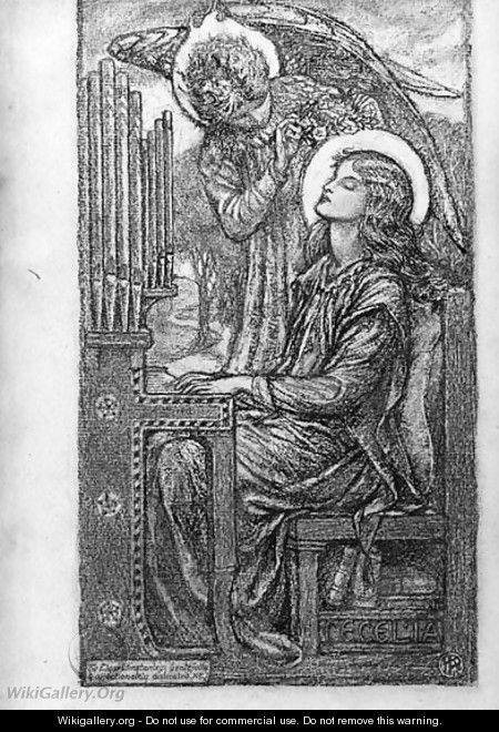 St.Cecilia playing the organ - Karl Parsons