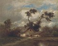 Beside a country cottage - Jules Dupre