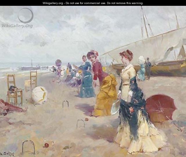 Croquet on the beach 2 - Joan Roig Soler