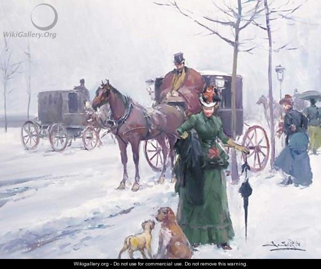 A winter outing - Joan Roig Soler